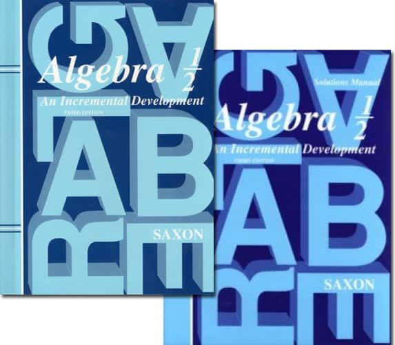Saxon Algebra 1/2 Package